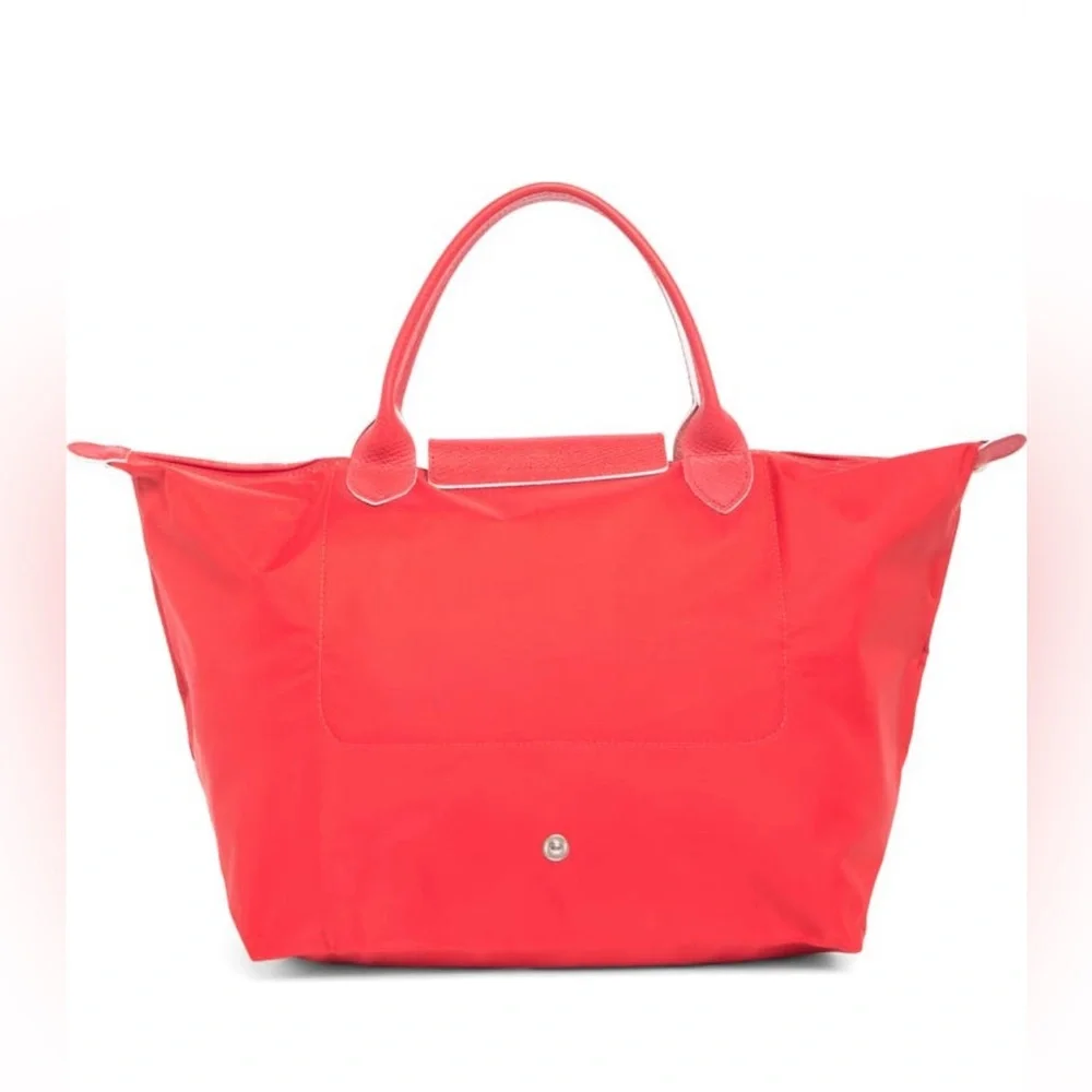Longchamp Le Pliage Club Top Handle Bag (Vermillion) - Picture 3 of 9